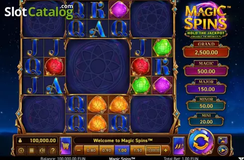Οθόνη3. Magic Spins Κουλοχέρης