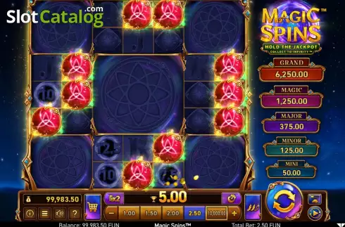 Οθόνη5. Magic Spins Κουλοχέρης