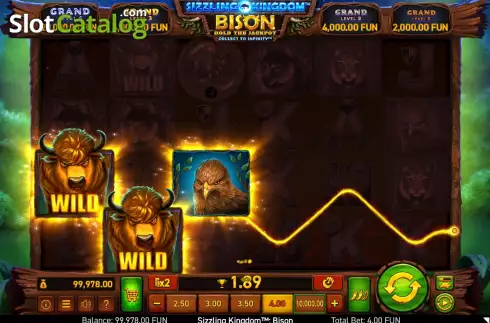 Οθόνη4. Sizzling Kingdom™: Bison Κουλοχέρης