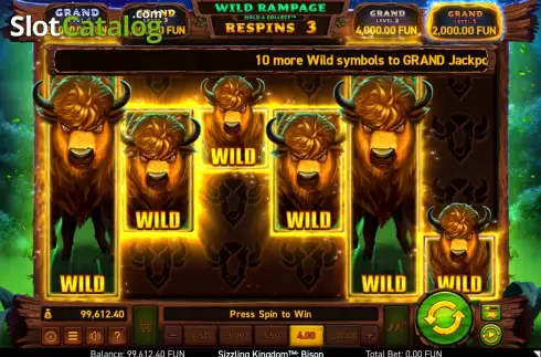 Οθόνη8. Sizzling Kingdom™: Bison Κουλοχέρης