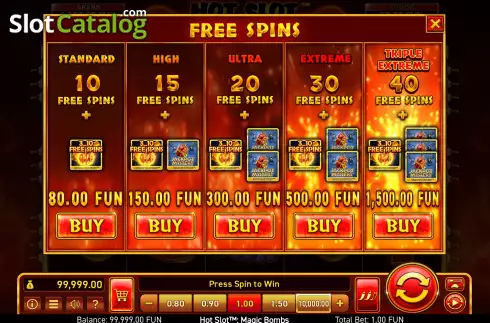 Οθόνη6. Hot Slot™: Magic Bombs Κουλοχέρης