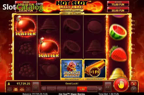 Οθόνη5. Hot Slot™: Magic Bombs Κουλοχέρης