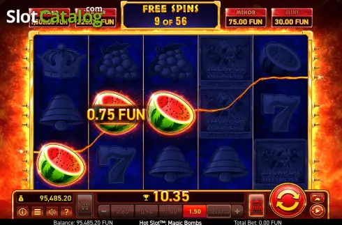 Οθόνη9. Hot Slot™: Magic Bombs Κουλοχέρης