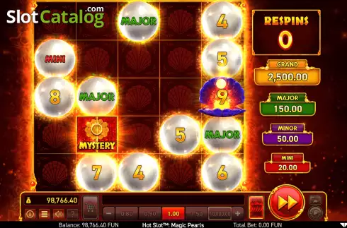 Οθόνη9. Hot Slot: Magic Pearls Κουλοχέρης