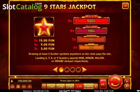 Οθόνη8. Hot Slot: 777 Stars Κουλοχέρης
