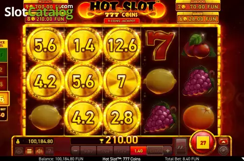 Οθόνη5. Hot Slot: 777 Coins Κουλοχέρης