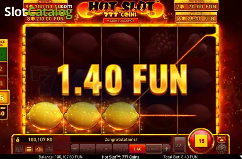 Οθόνη6. Hot Slot: 777 Coins Κουλοχέρης