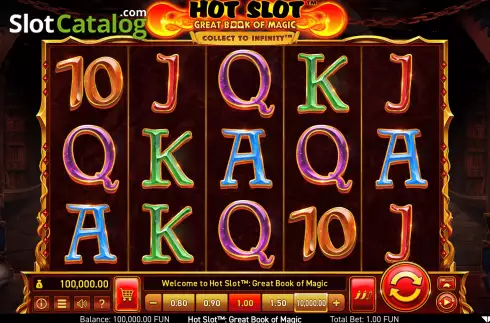 Οθόνη3. Hot Slot: Great Book of Magic Κουλοχέρης