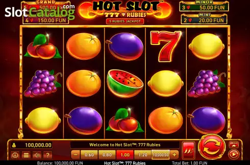 Οθόνη3. Hot Slot: 777 Rubies Κουλοχέρης