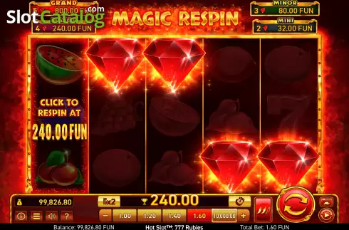 Οθόνη5. Hot Slot: 777 Rubies Κουλοχέρης