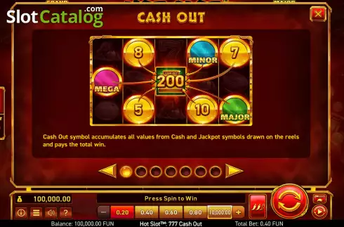 Οθόνη9. Hot Slot: 777 Cash Out (Wazdan) Κουλοχέρης
