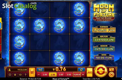 Οθόνη4. Moon of Fortune Κουλοχέρης