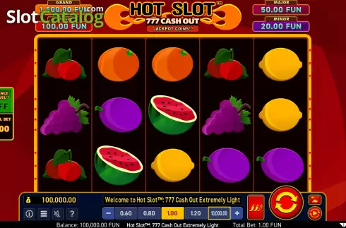 Οθόνη3. Hot Slot: 777 Cash Out Extremely Light Κουλοχέρης 