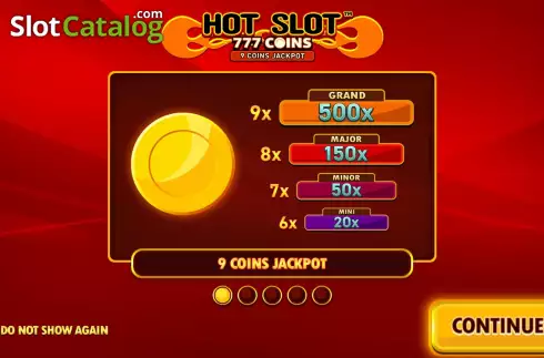 Οθόνη2. Hot Slot: 777 Coins Extremely Light Κουλοχέρης
