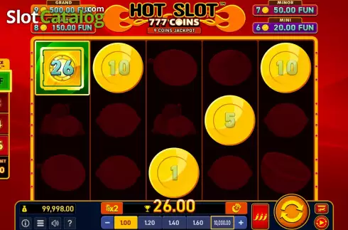 Οθόνη5. Hot Slot: 777 Coins Extremely Light Κουλοχέρης