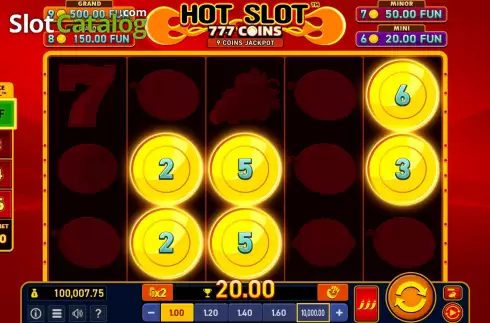 Οθόνη6. Hot Slot: 777 Coins Extremely Light Κουλοχέρης