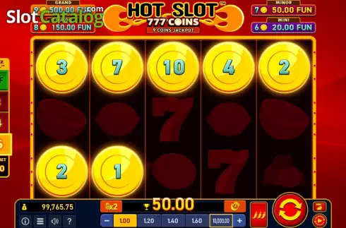 Οθόνη8. Hot Slot: 777 Coins Extremely Light Κουλοχέρης