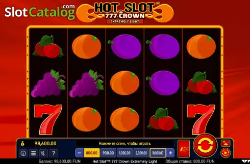 Οθόνη3. Hot Slot: 777 Crown Extremely Light Κουλοχέρης 