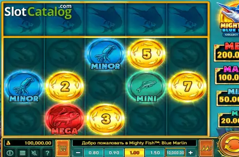 Οθόνη2. Mighty Fish: Blue Marlin Κουλοχέρης
