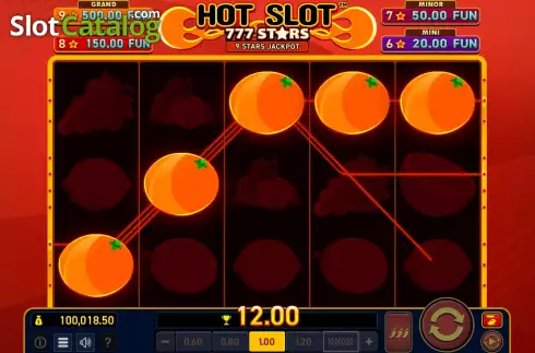 Οθόνη4. Hot Slot: 777 Stars Extremely Light Κουλοχέρης