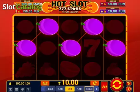 Οθόνη5. Hot Slot: 777 Stars Extremely Light Κουλοχέρης