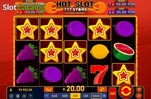 Οθόνη9. Hot Slot: 777 Stars Extremely Light Κουλοχέρης