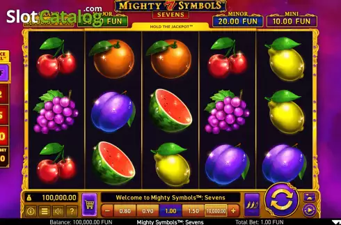 Οθόνη3. Mighty Symbols: Sevens Κουλοχέρης