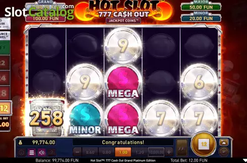 Οθόνη5. Hot Slot: 777 Cash Out Grand Platinum Edition Κουλοχέρης