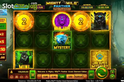 Οθόνη3. Mighty Wild: Panther Grand Diamond Edition (Wazdan) Κουλοχέρης