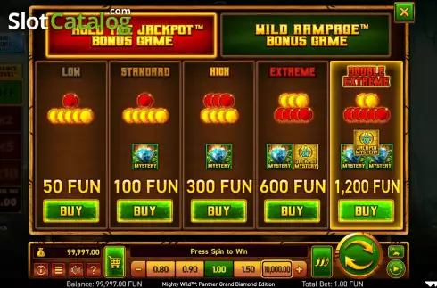 Οθόνη4. Mighty Wild: Panther Grand Diamond Edition (Wazdan) Κουλοχέρης