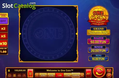Οθόνη3. One Coin Κουλοχέρης