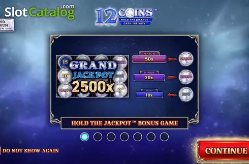 Οθόνη2. 12 Coins Grand Platinum Edition Κουλοχέρης
