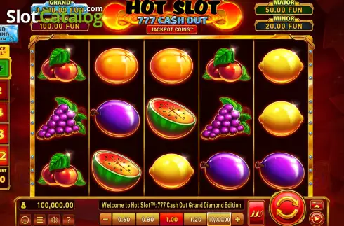 Οθόνη3. Hot Slot: 777 Cash Out Grand Diamond Edition Κουλοχέρης