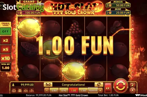 Οθόνη3. Hot Slot: 777 Gold Crown Κουλοχέρης