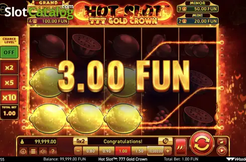 Οθόνη4. Hot Slot: 777 Gold Crown Κουλοχέρης