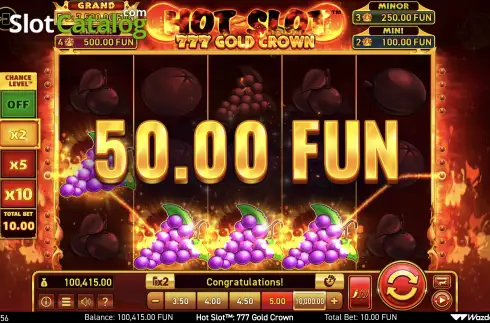 Οθόνη6. Hot Slot: 777 Gold Crown Κουλοχέρης