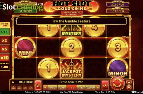 Οθόνη2. Hot Slot: Gold Coins Κουλοχέρης