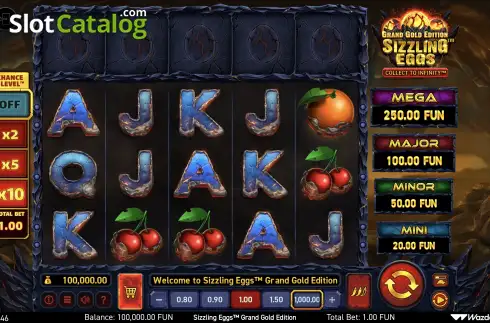 Οθόνη2. Sizzling Eggs Grand Gold Edition Κουλοχέρης 