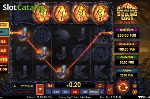 Οθόνη3. Sizzling Eggs Grand Gold Edition Κουλοχέρης 
