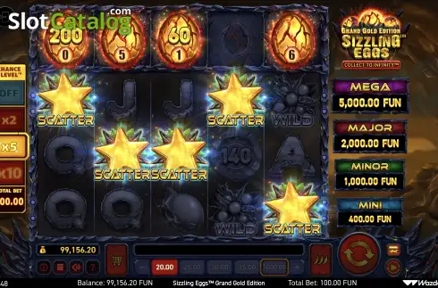 Οθόνη6. Sizzling Eggs Grand Gold Edition Κουλοχέρης 