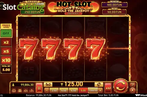 Οθόνη6. Hot Slot: 777 Hold the Jackpot Κουλοχέρης 
