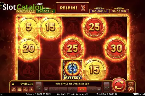 Οθόνη8. Hot Slot: 777 Hold the Jackpot Κουλοχέρης 