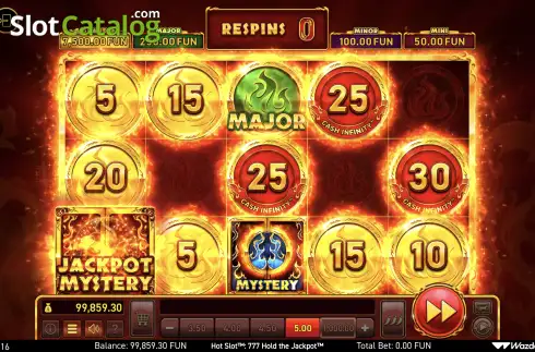 Οθόνη9. Hot Slot: 777 Hold the Jackpot Κουλοχέρης 