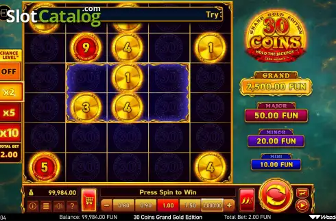 Οθόνη2. 30 Coins Grand Gold Edition Κουλοχέρης