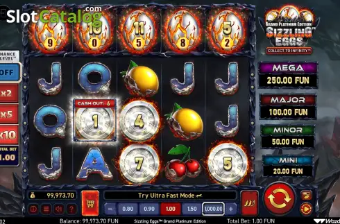 Οθόνη2. Sizzling Eggs Grand Platinum Edition Κουλοχέρης