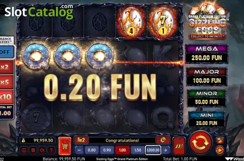 Οθόνη3. Sizzling Eggs Grand Platinum Edition Κουλοχέρης