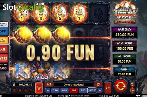 Οθόνη4. Sizzling Eggs Grand Platinum Edition Κουλοχέρης