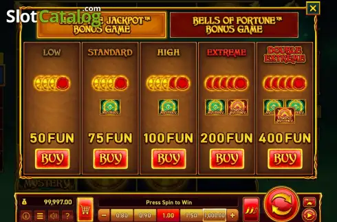 Οθόνη4. Bells of Fortune (Wazdan) Κουλοχέρης