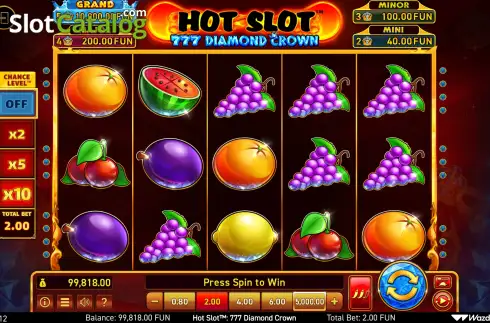 Οθόνη1. Hot Slot: 777 Diamond Crown Κουλοχέρης