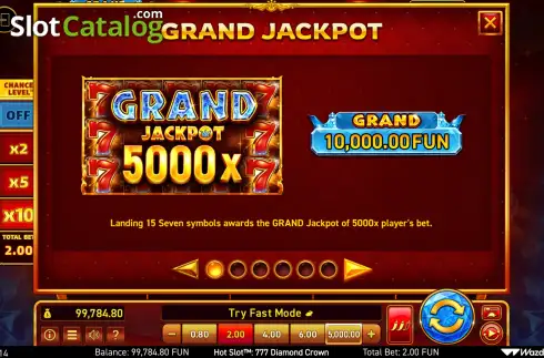 Οθόνη7. Hot Slot: 777 Diamond Crown Κουλοχέρης